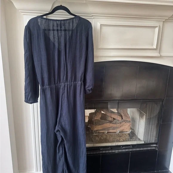 Velvet by Graham & Spencer Dione Navy Blue Jumpsuit - Picture 9 of 10